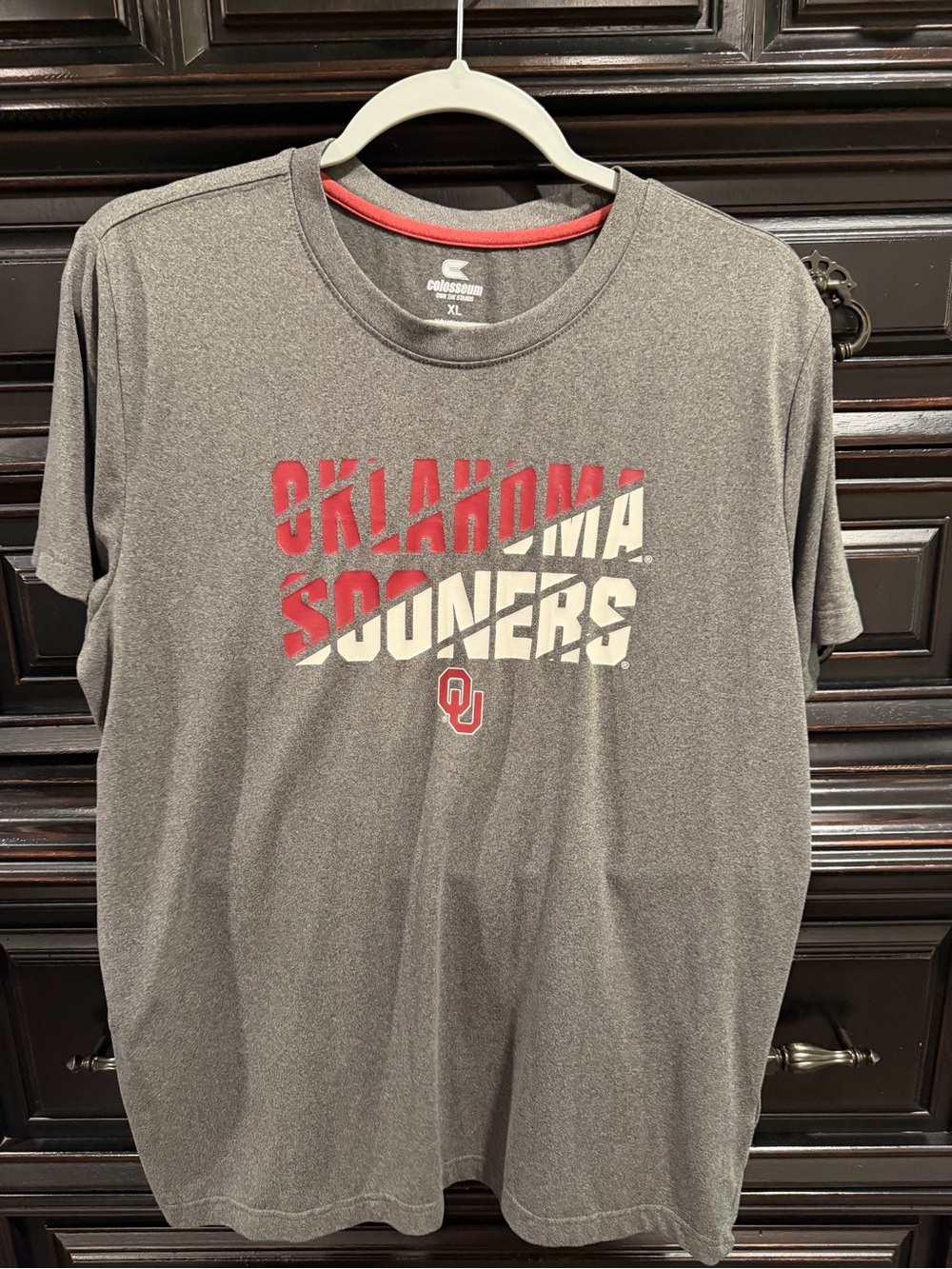Colosseum Gray Oklahoma Sooners Graphic Tee